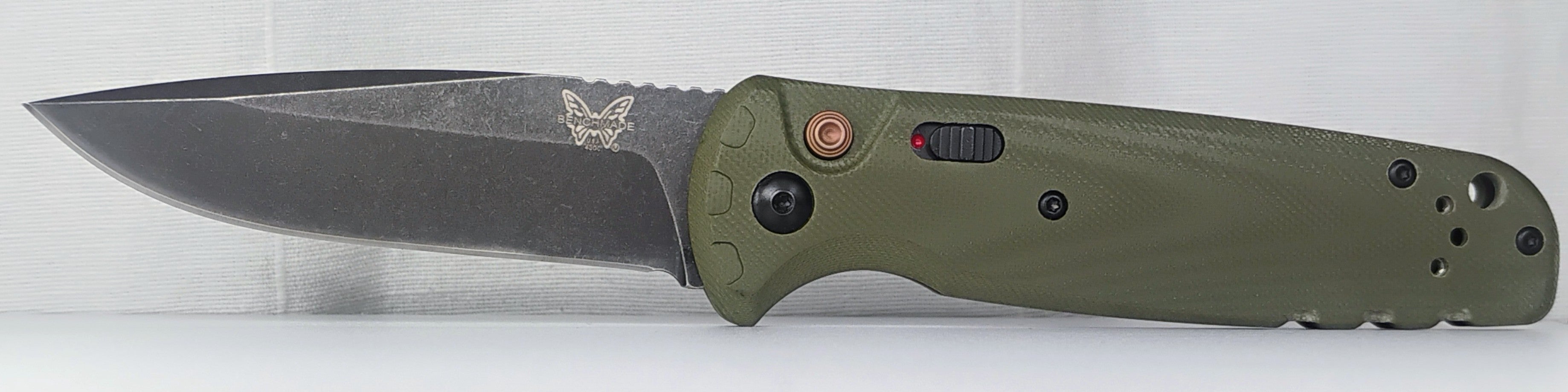 Unused Benchmade 4300BK-02 CLA Auto, Magnacut DLC Blade