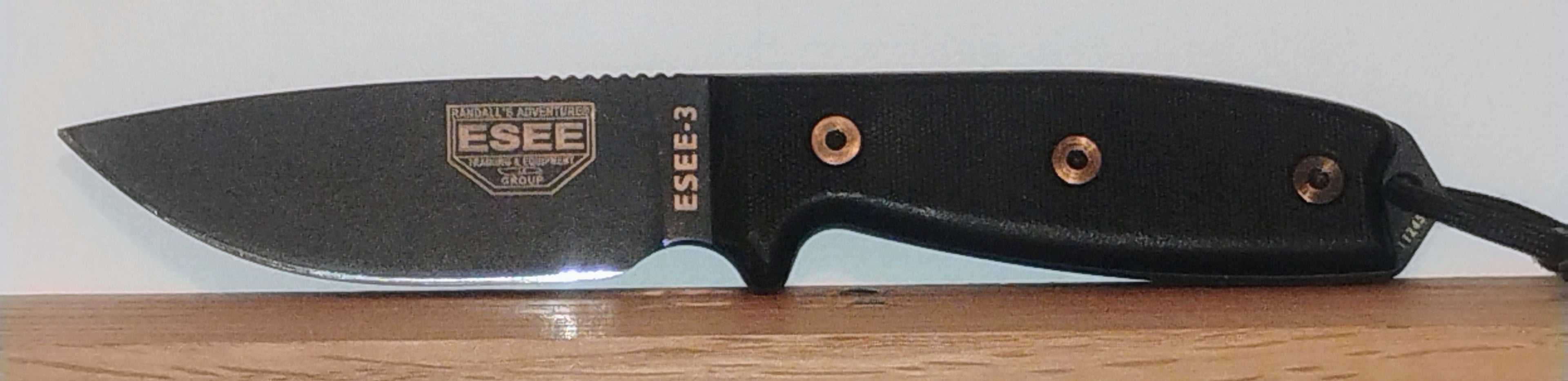 ESEE-3 Fixed Blade Knife USED Good Condition