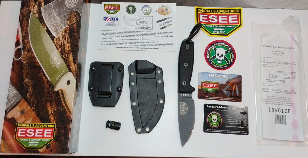 ESEE-3 Fixed Blade Knife USED Good Condition